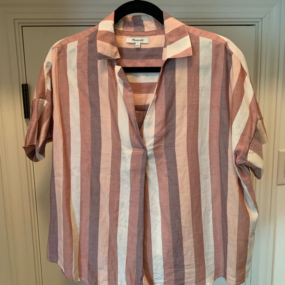 Madewell Button-Back Striped Shirt